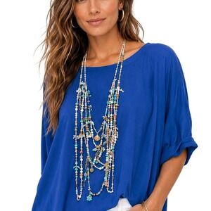 Ariana Ost‎ X Free People Women's Multi Strand Multi Bead Necklace Belt One Size